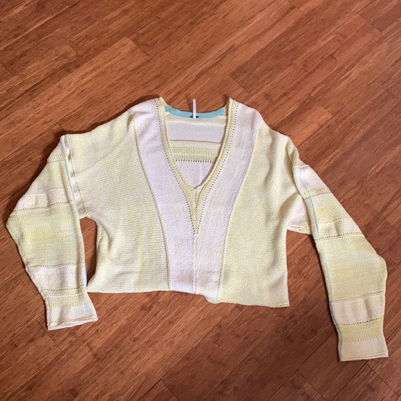 Free people knit crop sweater - Picture 1 of 7